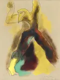 Homme à tête d'oiseau by Dimitri Varbanesco, 1934, Encre et gouache, sold Nov 2021