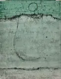 Sans titre, sur fond vert by Raymond Grandjean, Aquarelle et encre, sold Nov 2021