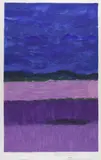 Champs de lavande de la Drôme Provençale by Bernard Cathelin, Lithographie en couleurs, sold Nov 2021