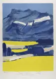 Hommage la Drôme I (Les Trois Becs) by Bernard Cathelin, Lithographie, sold Nov 2021