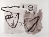 Sans titre by Jean-Philippe Aubanel, 1991, Technique mixte, encre collage et impression sur papier, sold Nov 2021