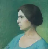 Portrait de Madame Osmont by Achille Laugé, 1925, Pastel, sold Dec 2017