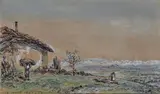 La cote Saint-André sous la neige by Johan Jongkind, 1882, Aquarelle signée et datée, sold Oct 2017