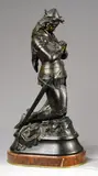 Jeanne d'Arc à genoux by Emmanuel Frémiet, 1875, Bronze à patine brune, sold Apr 2009