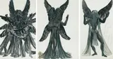 L'Ange de la mort » Trois maquettes de costumes pour « Orpheus », ballet en trois tableaux de David Lichine, musique Igor Stravinsky, Ballets des Champs-Elysées by Antoine Malliarakis Dit Mayo, 1949, Aquarelle et rehauts de gouache sur traits de crayon, sold Dec 2008