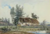 Paysage by Louis Godefroy Jadin, Aquarelle, sold Nov 2008