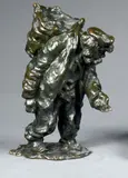 Bettleur - Le Mendiant by Bernhard Hoetger, vers 1902, Bronze à patine brune Fonte Eugène Blot, sold Nov 2008
