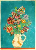 Bouquet by Paul Augustin Aizpiri, Lithographie en couleurs, sold Mar 2011