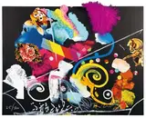 Sans titre by Jean Tinguely, 1990, Lithographie en couleurs et collage, sold Mar 2011