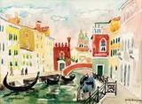 Venise by Yves Brayer, Aquarelle signée en bas à droite, sold Mar 2011