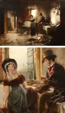 Le repos du chasseur by David Wilkie, Toile, sold Dec 2010