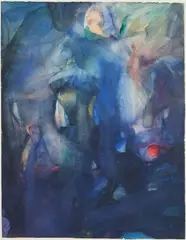 Composition abstraite by Christine Boumeester, 1952, Aquarelle sur papier, sold Dec 2015