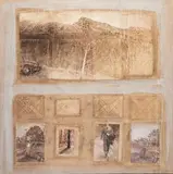 Le messager by Martin Vaughn-James, 2004, Technique mixte et collage sur toile, sold Dec 2015