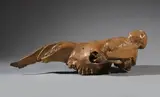 Le grand Sommeil by Louis Pons, 2002, Bronze vernissé à patine beige, sold Apr 2022