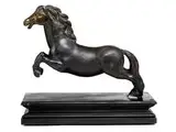 Untitled by Bronzestatue eines springenden Pferdes, bronze, offered Jul 2015