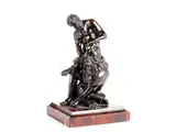 Untitled by Bronzefigurengruppe nach der Antike „Herkules mit dem Nemeischen Löwen“, bronze, offered Sep 2022