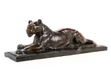 Bronzeplastik Einer Liegenden Löwin by Maurice Prost, bronze, sold Dec 2019