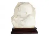 Hochrelief Eines Knäbleins mit Flöte by F. Flaming, marble, offered Sep 2015