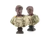 Untitled by Paar Imperatoren-Büsten, marble, sold Jun 2019