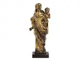 Untitled by Vergoldete Bronzestatuette einer Maria mit dem Kind, bronze, offered Jul 2015