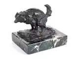Hund bei Verrichtung Seiner Notdurft by Paolo Troubetzkoy, bronze, sold Dec 2025