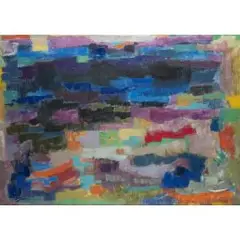 Ombre sul mare by Enzo Brunori, 1957, oil on canvas, sold Dec 2024