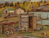 The Shack, Lake Athabaska by A. Y. Jackson, oil on board, sold Apr 2017