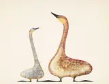 Two Geese by Benjamin Chee Chee, 1975, acrylic on paper, sold Mar 2017