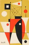 A Summer Seascape for Christmas Time by B. C. Binning, silkscreen on paper, sold Mar 2017