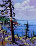 Pacific Coast by Rod Charlesworth, oil on canvas, sold Feb 2017