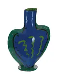 Blue Vase by Kathryn Youngs, 1984, ceramic sculpture, sold Feb 2017