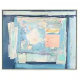 Untitled (Blue, Purple) by Ruth Olson Wickey, Mixed media on canvas, sold Sep 2021
