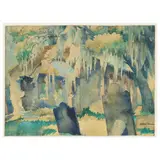 The Old Cemetery by Miska Petersham, Watercolor on paper, sold Sep 2021