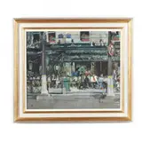 Café on the Place de la Bastille by Tom Coates, Oil on canvas, sold Sep 2021