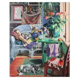 The Court Dwarf, Maribarbola & Other Pets by Kathleen Jardine, Oil on canvas on panel, sold Sep 2021