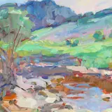 Dutch Creek (Summer) by James P. Kerr, Oil on canvas, sold Sep 2021