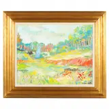 Summer Landscape by Arthur Weeks, Oil on canvas, sold Sep 2021