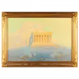 The Parthenon by Ferdinand Burgdorff, Oil on canvas (lined), sold Sep 2021