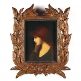 Portrait of a Woman with Red Hair by Jean-Jacques Henner, Oil on canvas, sold Sep 2021