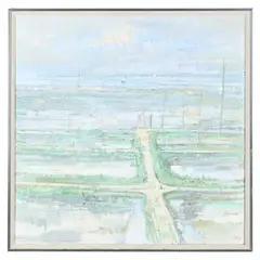 Oyster Beds, Marennes by Roger de Grey, Oil on canvas, sold Sep 2021