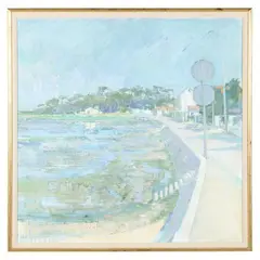 Marennes - Plage by Roger de Grey, Oil on canvas, sold Sep 2021