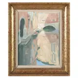 Reflections in a Side Canal, Venice by Norman Hepple, Oil on canvas, sold Sep 2021