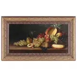 Still Life with Pineapple by Eduard Huber-Andorf, Oil on canvas, sold Aug 2021