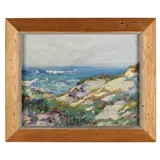 Coastal Scene by Harry Raymond Henry, Oil on canvas board, sold Aug 2021