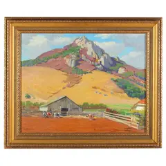 Small Farm Near San Luis Obispo by Walter L. Cheever, Oil on canvas, sold Aug 2021