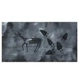 Untitled (Deer with tracks) by Charles Lovato, Watercolor and ink on paper, sold Aug 2021