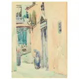 La Santa Maria Formosa, Venice by John Csosz, Watercolor on paper, sold Aug 2021