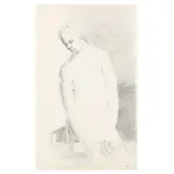 Woman Washing Dishes by Frederic Bacon, Graphite on paper, sold Aug 2021