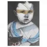 Child with Cat by Louis St. Lewis, Mixed media, sold Aug 2021