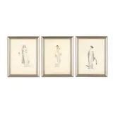 Faith, Hope and Charity (three works) by Adam Buck, Each a watercolor on paper, sold Aug 2021